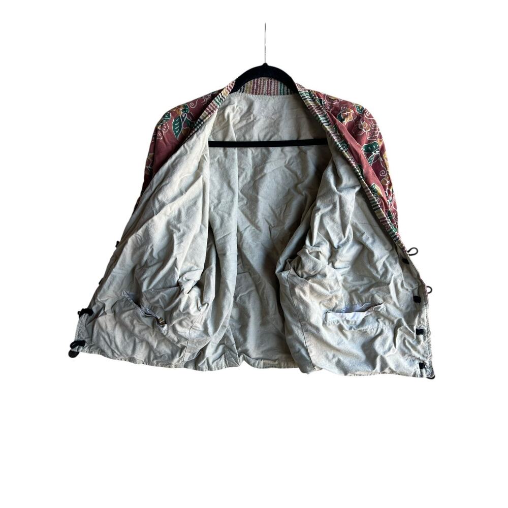 Vintage Women's Quilted Kimono Jacket Phoenix and Dragons One Size fits most - Picture 8 of 13